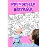 St. Morritz Boyama Prensesler ve Şovalyeler Eğlenceli Tatil Etkinlik Aktivite Dev Boyama Kağıdı