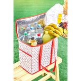 St. Morritz Büyük Boy Termal Piknik Çantası | Isı Yalıtımlı Soğutucu Organizer Alışveriş Çantası - 35X20X33 cm - -Olivine