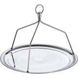 St. Morritz Çaycı & Kahveci Tepsisi Askılı Çelik 45 cm Çay Bahçesi Restoran Kafe Çay No:3