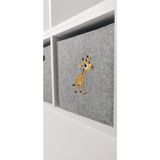 St. Morritz Çok Amaçlı Keçe Organizer Sepet Çocuk Odası Oyuncak Sepeti 30X30X30 cm Zürafa