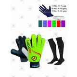 St. Morritz Degaj Yetişkin Kaleci Eldiveni Bilek Bandajlı Siyah Futbol Çorabı Kaleci Eldiveni 8-9-10 cm Avuç Içi - 001-Renkli - --