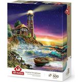 St. Morritz Deniz Fenerinden Günbatımı 500 Parça Puzzle