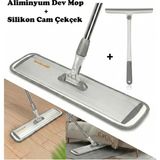 St. Morritz Dev Sihirli Mop / Silikon Cam Çekçek / Tavan Duvar Yüzey Silme Paspası Mopu / Mikrofiber Sprey Üçgen
