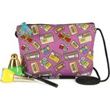 St. Morritz Dokuma Pembe Baskılı Makyaj Çantası 14CM x 20CM