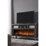 St. Morritz Elektrikli Dekoratif Şömine - 160X40X15 cm - Dahili Odun Sesi, Bluetooth Hoparlör, 3 Renkli, Kumanda