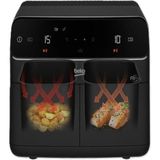 St. Morritz Fr 8284 2IN1FITFRY Az Yağlı Airfryer - Çift Hazneli - Siyah