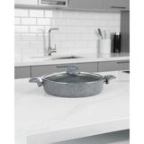 St. Morritz Granit Basık Pilav ve Karnıyarık Tenceresi 24 cm