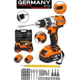 St. Morritz GRMPRO8036K 58V Max Xr Çift Akülü Darbeli Torklu Matkap 30 Parça Aksesuar
