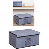 St. Morritz Keçe Kapaklı Maxi Hurç Kutu, Çok Amaçlı Düzenleyici Kutu Organizer Sandık Maxi Boy 47X37X24 cm