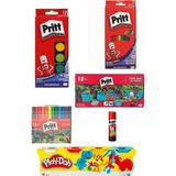 St. Morritz Kırtasiye ve Oyuncak Dünyası Pritt 5 Lü Boyama Seti Kırtasiye Seti (Yapıştırıcı Hediyeli)