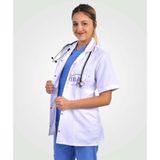 St. Morritz Kısa Kol Klasik Yaka Doktor/hemşire/ Öğretmen Önlüğü