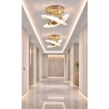 St. Morritz Luxury Exclusive Plafonyer Tavan LED Avize Gold Sarı Ledli Avize - 0-Siyah