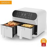 St. Morritz Max Plus Xxl 1800W (4lt 4lt) 8lt Çift Hazneli Smart Airfryer Air Fryer Fritözü Beyaz