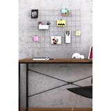 St. Morritz Metal Fotoğraf Askısı Tel Pano Beyaz 50X70 2 Adet Mini Mandal ve 4 Adet Montaj Çivisi Hediye