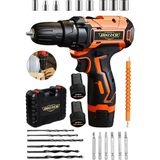 St. Morritz Milwake Serii 258 Volt 12 Ah 27 Pcs Set Motor Koruma Çelik Şanzuman 2x Akülü Vidalama Şarjlı Matkap