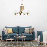 St. Morritz Morgan 4 Lü Komple Eskitme Boyalı Beyaz Camlı Modern Genç Odası Yatak Odası Salon Avize - 0-Siyah
