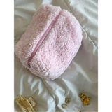 St. Morritz Peluş Pembe Makyaj Çantası