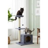 St. Morritz Pet Kedi Tırmalama ve Oyun Evi Platformu Antrasit