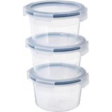St. Morritz Plastik Saklama Kabı - 750 ml - Yuvarlak - 3 Adet