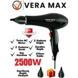 St. Morritz Profesyonel Fön Makinesi 2500-WT Turbo Iyonik 3yıl Garanti Kuaförlerin Tercihi Saç Kurutma Bay+Bayan - Siyah