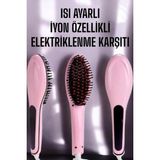 St. Morritz Saç Düzleştirici Tarak Isı Ayarlı Yıpranma Önleyici Düzleştirici Fön Tarak