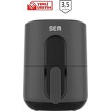 St. Morritz SC306 Smart Akıllı Dijital Midocook Yağsız Kızartma Sıcak Hava Fritöz Airfryer Hava Fritöz - Siyah