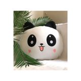 St Morritz Sevimli Panda Figürlü Kalp Yanaklı Peluş Yastık, Dekoratif ve Havalı Tasarım