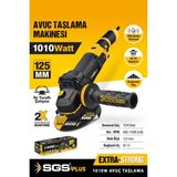 St. Morritz SGS5112 Spral Avuç Taşlama Makinası 1010 Watt 125MM Devir Ayarlı