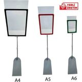St. Morritz Siyah Plastik A4 Çerçeve Ördek Ayaklı Takım 5 Adet