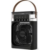 St. Morritz Sprey Fan Masaüstü Mini Klima 600 ml Su Tanklı 3 Hız Kademeli Buharlı Soğutucu Rgb Işıklı Taşınabilir Vantilatör