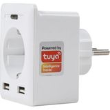 St. Morritz Swapp Sl-04 10A Akım Korumalı Akıllı Priz 2 USB 2.4 Ghz Wifi Tuya Destekli