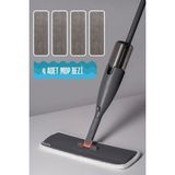 St. Morritz Tarantino Sprey Mop 360 Derece Dönen Su Püskürtmeli Spray Mop 4 Adet Mikrofiber Mop Bez
