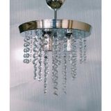St. Morritz Tekir Krom Renkli Kristal Taşlı Salon Model Avize - 0-Siyah