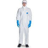 St. Morritz Tyvek 500 Xpert Kimyasal Koruyuculu Başlıklı Fermuarlı Nefes Alabilen Tek Kullanımlık Tulum