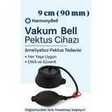 St. Morritz Vakum Bell 9 cm (90 Mm)Slikonlu Göğüs Vakum Sistemi /kunduracı Göğsü/pektus Ekskavatum Vakum Pompası