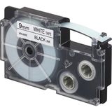 St. Morritz XR-9WE1 (We/bk) Etiket Yazıcısı Kartuşu Beyaz Renk Üstüne Siyah Baskı