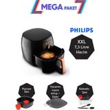 St. Morritz Xxl 7.3 Lt Yağsız Fritöz, Izgara ,pişirici ve Kahvaltı Paketi, HD9867 Mega Set Luciole Lambader - Beyaz