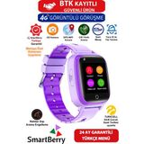St. Morritz Z40 Görüntülü Görüşme Yüz Tanıma Gps Wıfı Konum Akıllı Çocuk Takip Saati Sim Kartlı - Pembe Mor