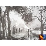 St. Petersburg Desenli Pres Tuval 30x40 cm Autumn Walk