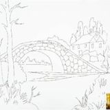 St. Petersburg Desenli Pres Tuval 30x40 cm Bridge