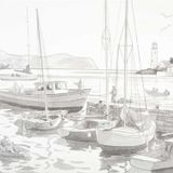 St.Petersburg Sonnet Desenli 30x40 cm Harbour Tuval