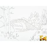 St. Petersburg Sonnet Desenli Pres Tuval 30X40 cm Bridge DK13701-D