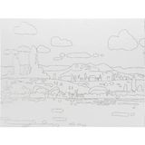 St. Petersburg Sonnet Desenli Pres Tuval 30X40 cm Landscape-2 DK13701-B