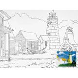 St. Petersburg Sonnet Desenli Pres Tuval 30X40 cm Lighthouse DK13701-A