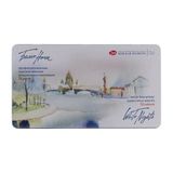 St. Petersburg White Nights Aquarell Sulu Boya Kalemi Seti 72 Renk Metal Kutu