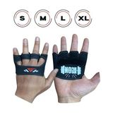 St Sports Avuç Içi Pad Eldiven Fitness Ağırlık Vücut Geliştirme Crossfit Sporları Standart L Beden - Karbon - Siyah