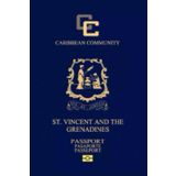 St. Vincent and the Grenadines Passport Replica Lined Softcover 6'' x 9'' Notebook / Journal 120 pages