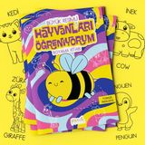 STAAU Çocuk Hayvanları Öğreniyorum Büyük Resimli Boyama Kitabı Kolektif 3 - 5 Yaş İçin