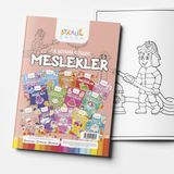 Staau Çocuk İlk Boyama Kitabım - Meslekler 3 - 5 Yaş için Ciltsiz 12 Sayfa Türkçe