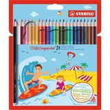 Stabilo 1624-6 Aquacolor 24'lü Boya Kalemi